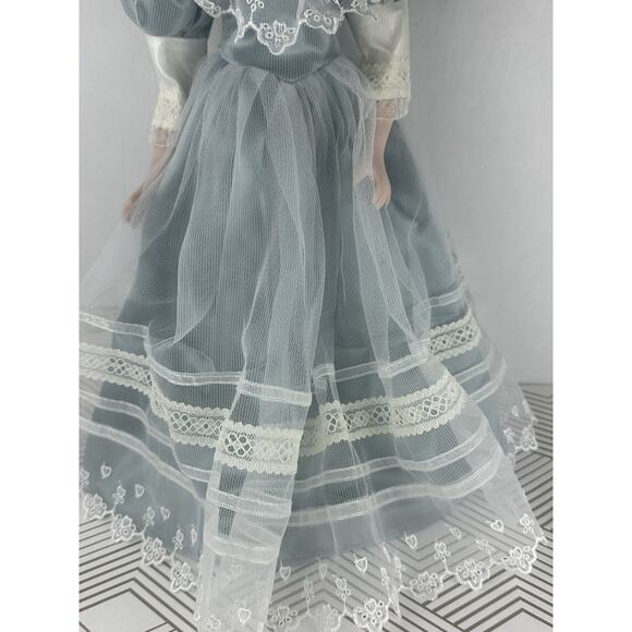 VTG Porcelain Large 16'' Tall Doll People Victorian - Picture 4 of 7